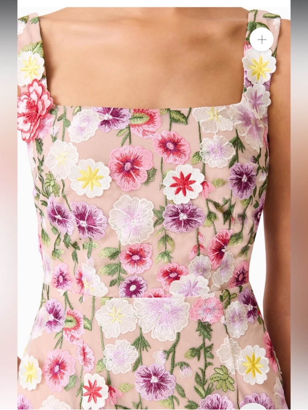 elliatt neve 3d floral applique midi flower cocktail party dress size Small NEW - Picture 6 of 12